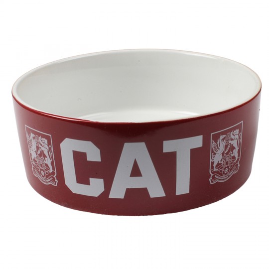 Northampton Town Ceramic Cat Bowl