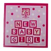 Northampton Town New Baby Girl Card