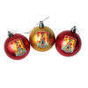 Northampton Town Christmas 3 Pack Crest Baubles