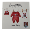 Northampton Town New Baby Congratulations Card
