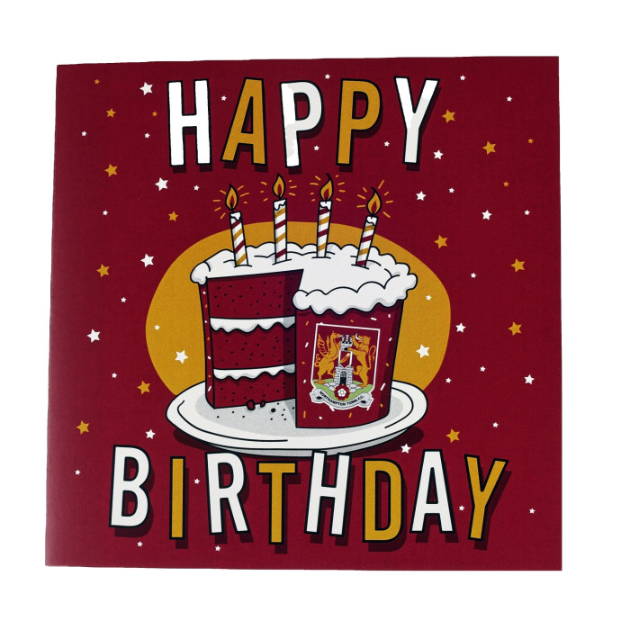 Northampton Town Birthday Cake Card