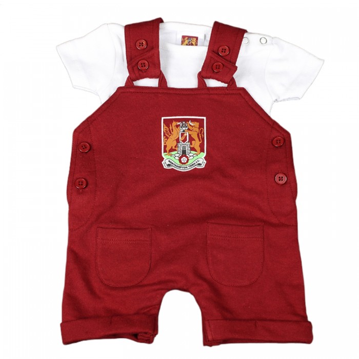 Northampton Town  Remy Baby Cropped Dungarees