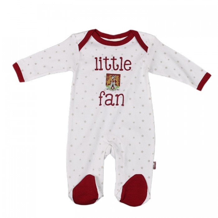 Northampton Town Little Fan Baby Sleepsuit