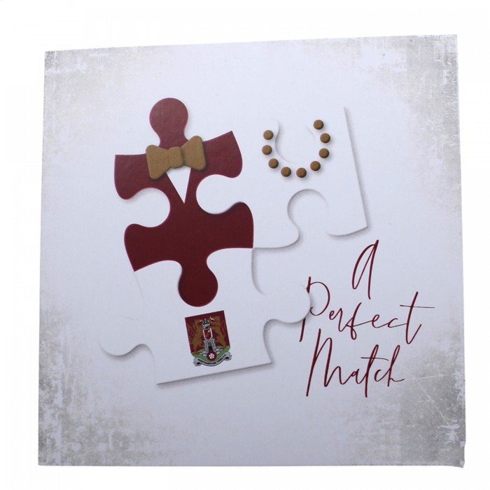 Northampton Town Perfect Match Wedding Card