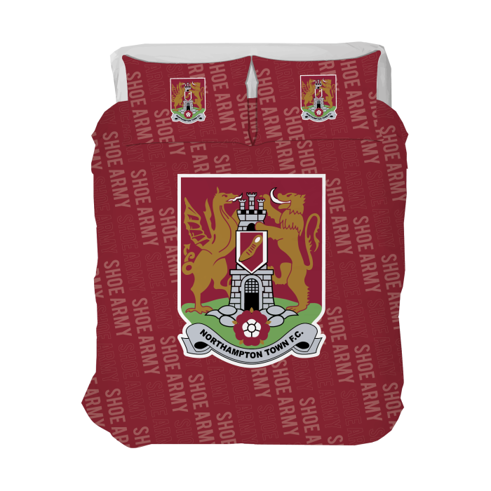 Northampton Town Shoe Army Double Duvet Set
