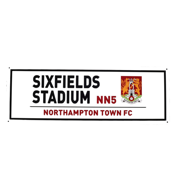 Northampton Town Metal Street Sign