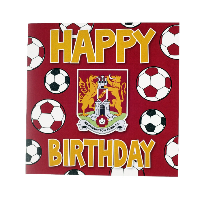 Northampton Town Happy Birthday Football Card
