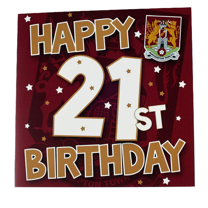 Northampton Town 21st Birthday Card