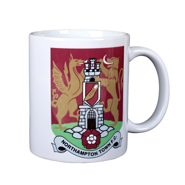 Northampton Town White Crest Mug