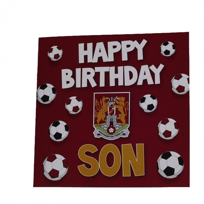 Northampton Town Happy Birthday Son Card