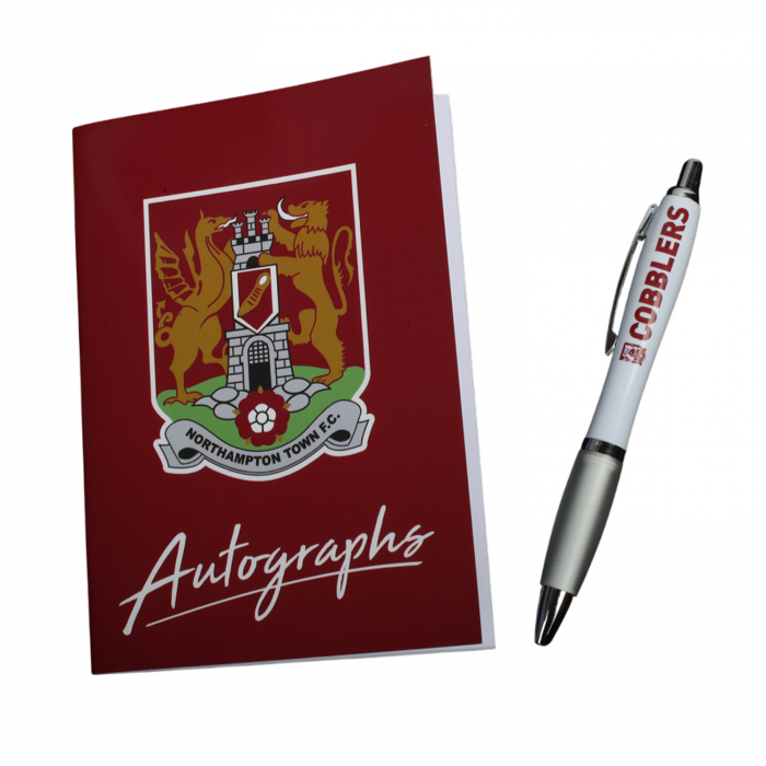 Northampton Town Autograph Book and Pen