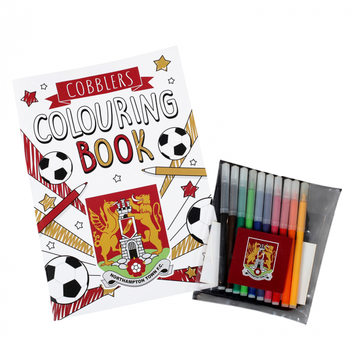 Northampton Town Colouring Book and Pens Set