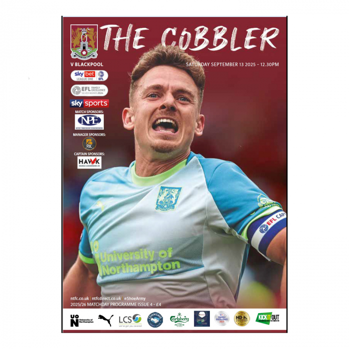 Northampton Town 25/26 Blackpool Programme