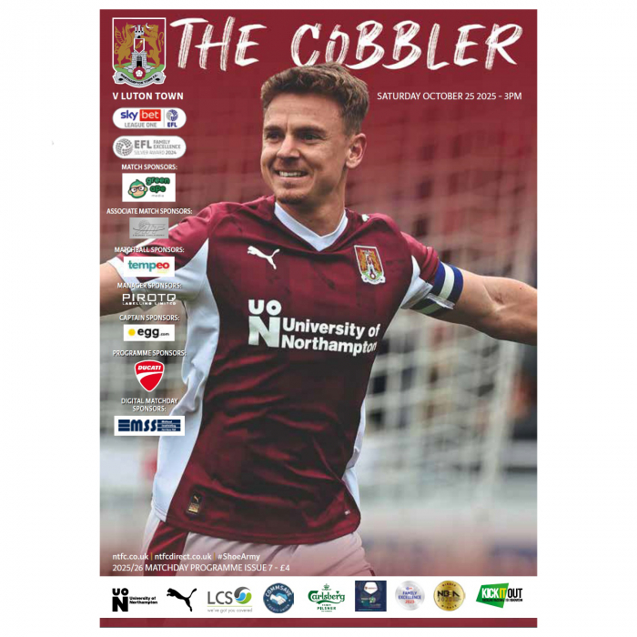 Northampton Town 25/26 Luton Town Programme