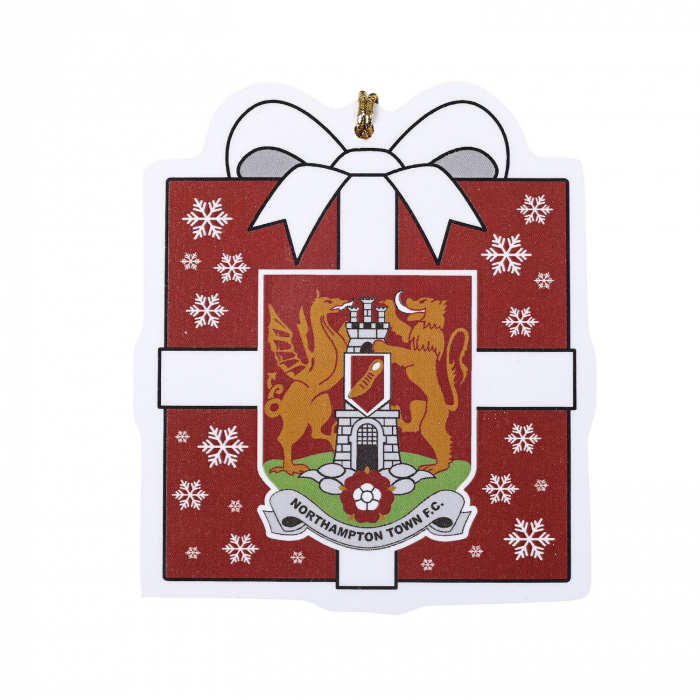 Northampton Town Wooden Christmas Decorations