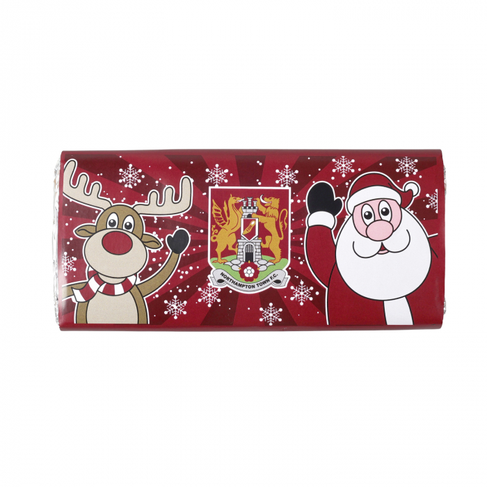 Northampton Town Christmas Chocolate Bar 100g