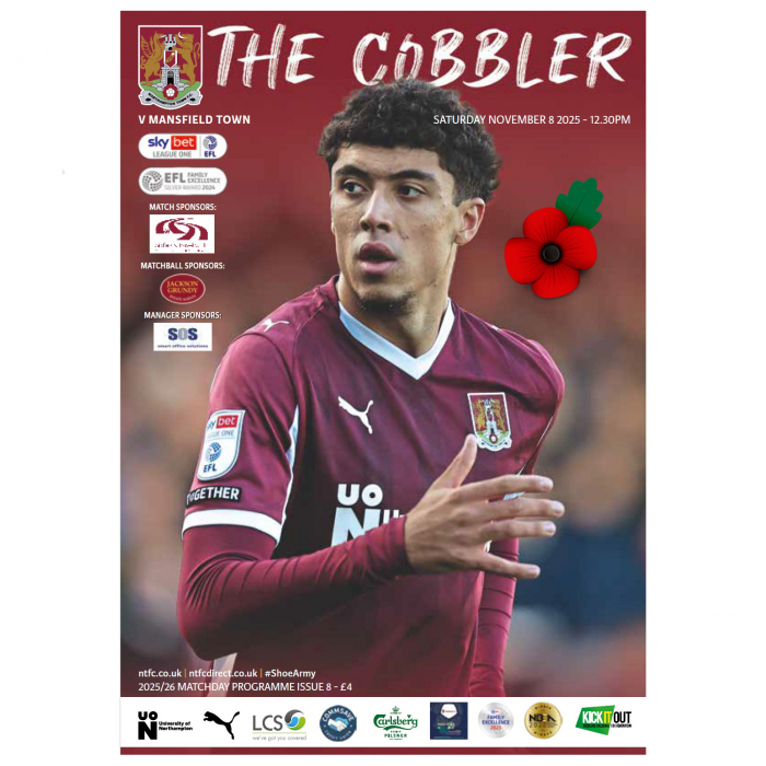 Northampton Town 25/26 Mansfield Town Programme