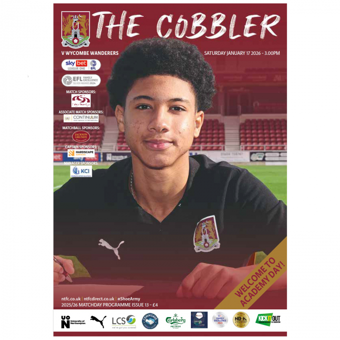 Northampton Town 25/26 Wycombe Wanderers Programme