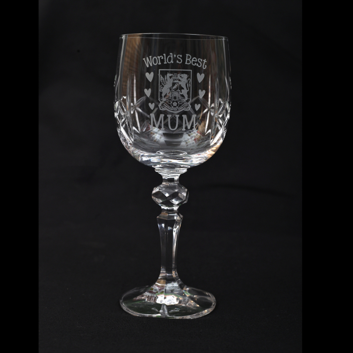 Northampton Town Mother's Day Wine Glass