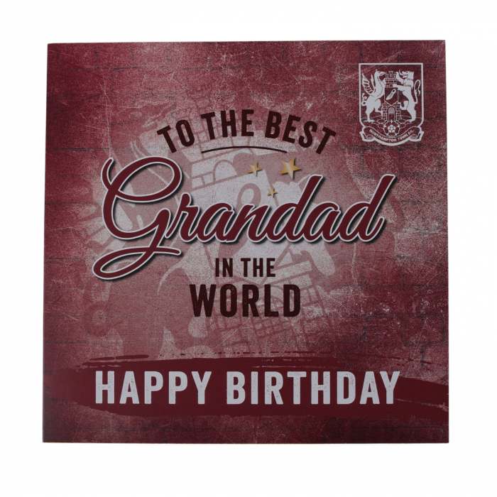 Northampton Town Best Grandad in the World Card