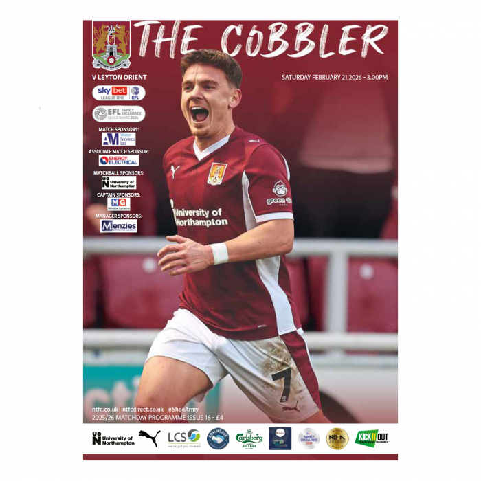 Northampton Town 25/26 Leyton Orient Programme