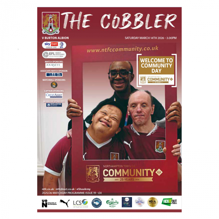 Northampton Town 25/26 Burton Albion Programme