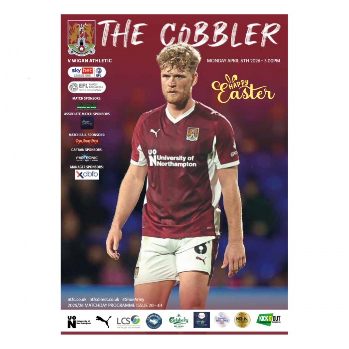 Northampton Town 25/26 Wigan Athletic Programme