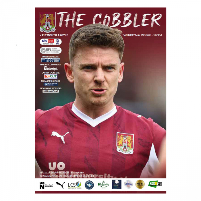 Northampton Town 25/26 Plymouth Argyle Programme