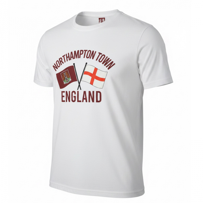 Northampton Town Adult Dalton Flag Print T-Shirt