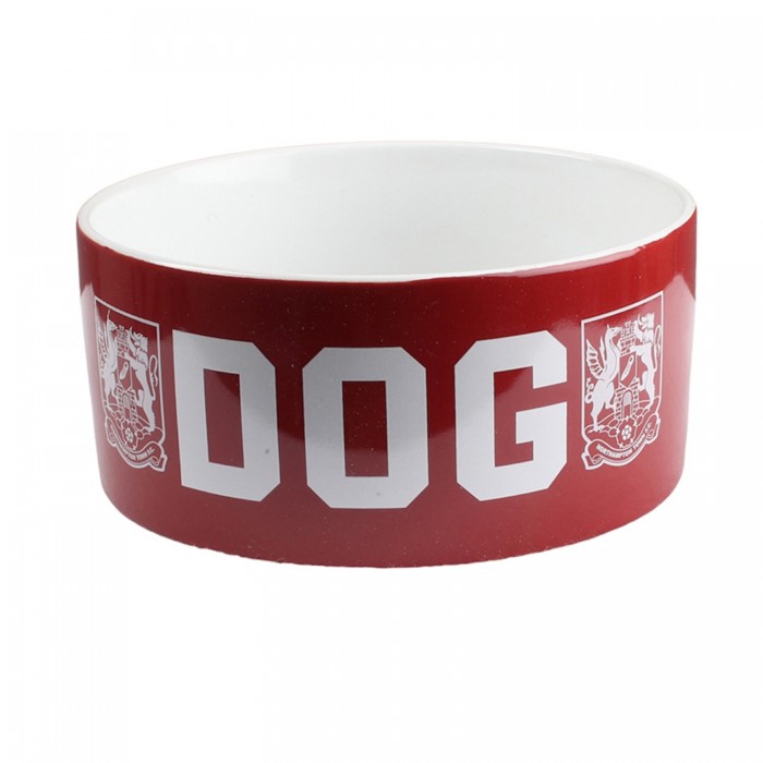 Northampton Town Ceramic Dog Bowl