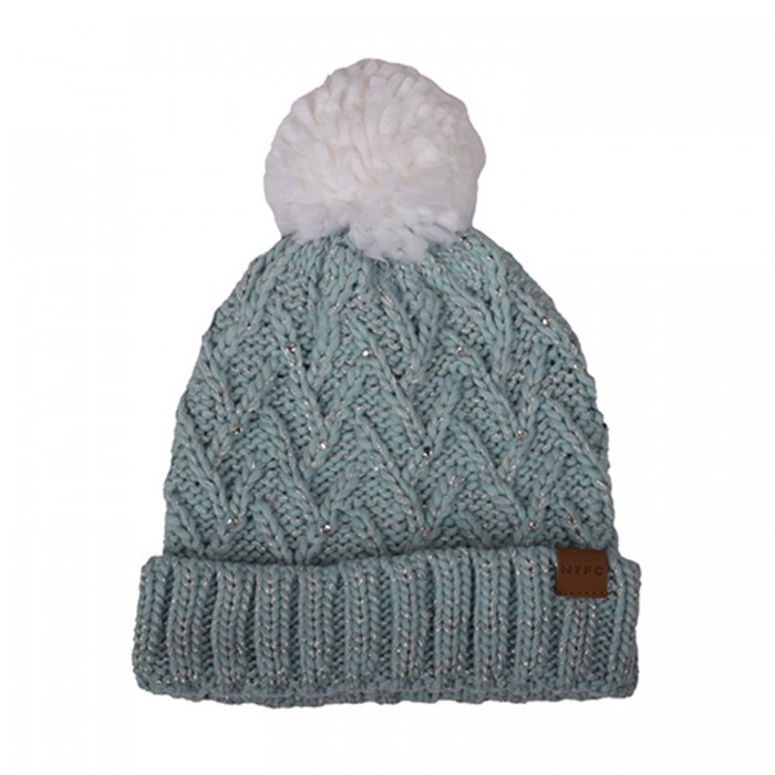 Northampton Town Diamonte Pom Cuff Junior Beanie